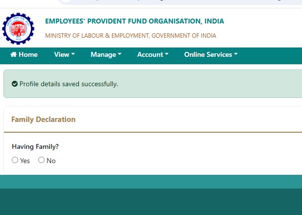 Do you have a family? IMAGE IN EPFO