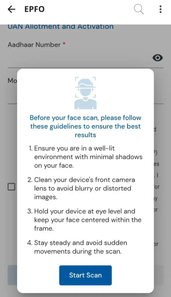 Umang App se New UAN Generate (8)
